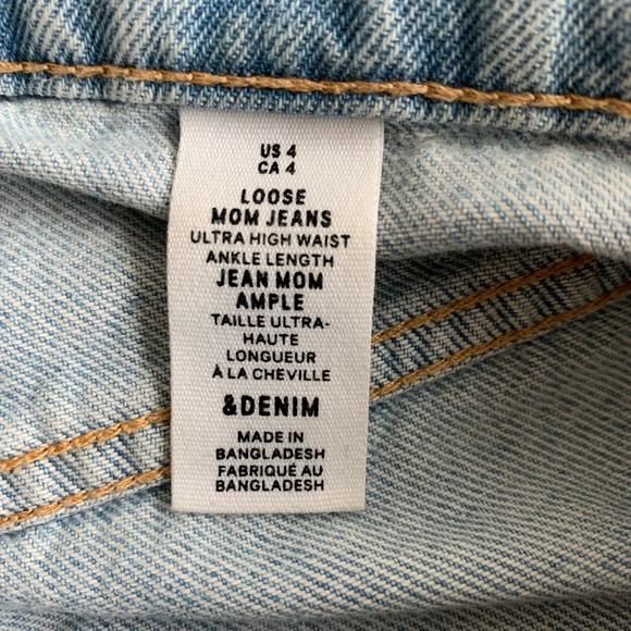high waisted mom jeans from h&m. size 4. - Picture 3 of 3